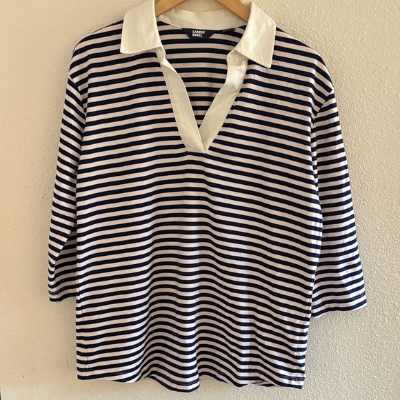 Lands' End Tops - Lands End Super T Collared Tunic